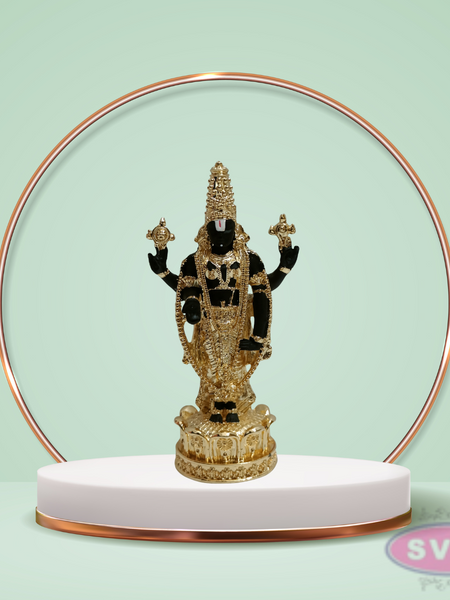 Gold  Silver Plated Balaji Statue For Home TempleCar DashBoardOffice Desk