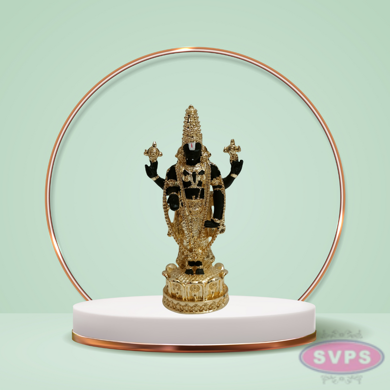 Gold  Silver Plated Balaji Statue For Home TempleCar DashBoardOffice Desk