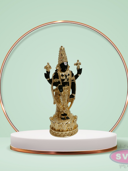 Gold  Silver Plated Balaji Statue For Home TempleCar DashBoardOffice Desk