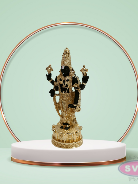 Gold  Silver Plated Balaji Statue For Home TempleCar DashBoardOffice Desk