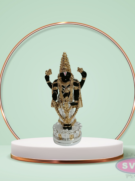 Gold  Silver Plated Balaji Statue For Home TempleCar DashBoardOffice Desk