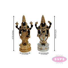 Gold  Silver Plated Balaji Statue For Home TempleCar DashBoardOffice Desk