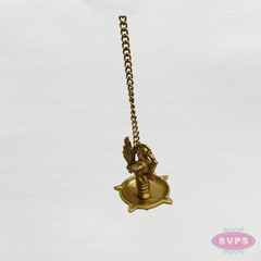 Brass Hanging Peacock & Annam Oil Lamp – Handmade Temple Diya