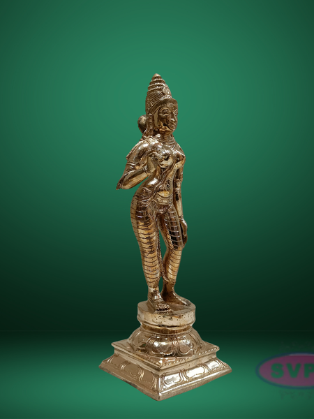 Handcrafted Panchaloha Parvathi/Sivakami Idol