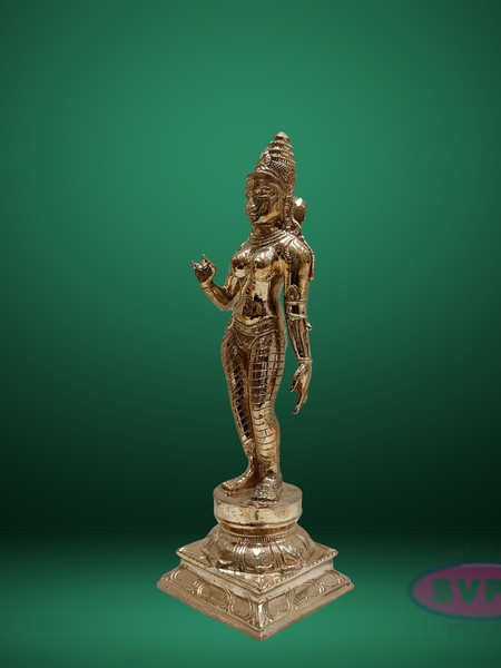Handcrafted Panchaloha Parvathi/Sivakami Idol