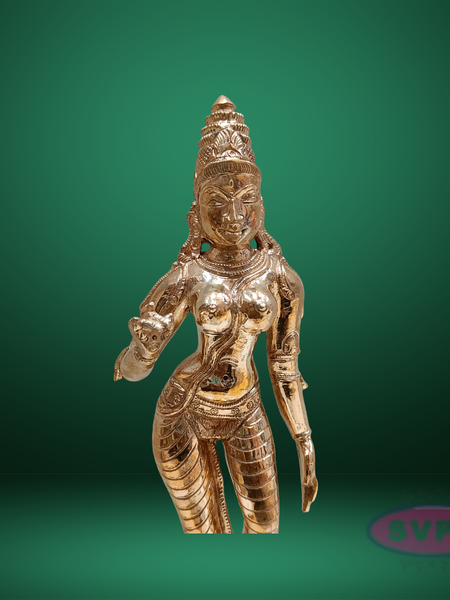 Handcrafted Panchaloha Parvathi/Sivakami Idol