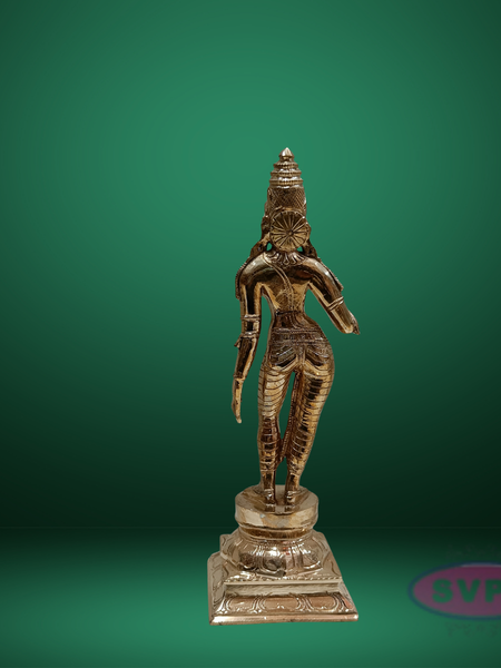 Handcrafted Panchaloha Parvathi/Sivakami Idol