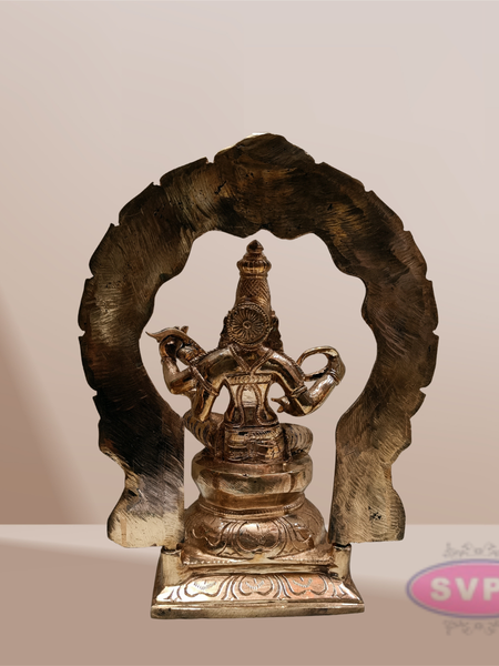 Handcrafted Panchaloha Saraswathi Idol