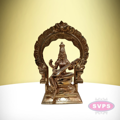 Handcrafted Panchaloham Saraswati Statue