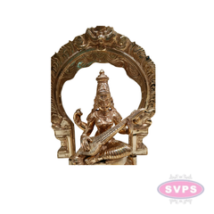 Handcrafted Panchaloham Saraswati Statue