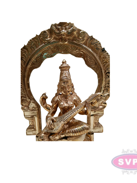 Handcrafted Panchaloham Saraswati Statue