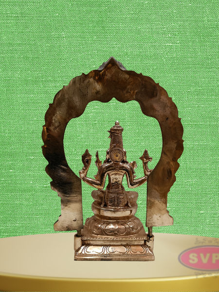 Handcrafted Panchaloha Rajarajeshwari Devi Murti With Arch
