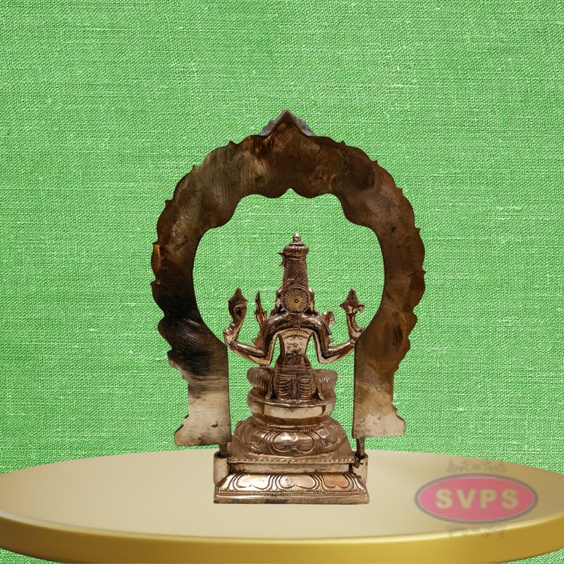 Handcrafted Panchaloha Rajarajeshwari Devi Murti With Arch