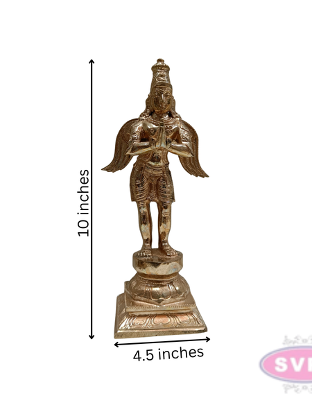 Handmade Panchaloha Garudan Idol / 10 Inches