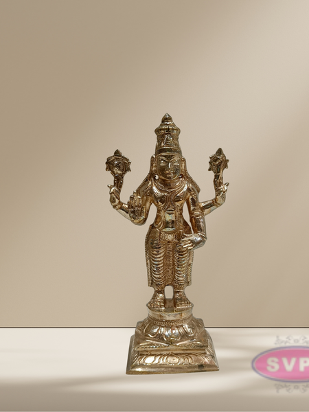 Handmade Panchaloham Dhanvanthri Perumal Statue