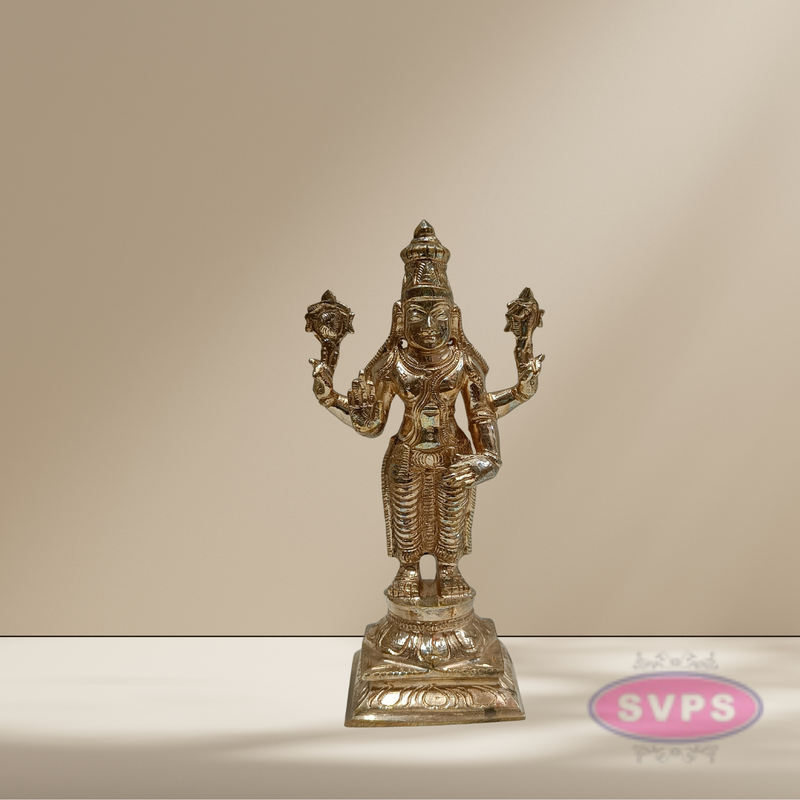 Handmade Panchaloham Dhanvanthri Perumal Statue