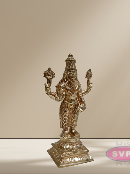 Handmade Panchaloham Dhanvanthri Perumal Statue