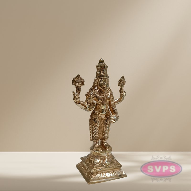 Handmade Panchaloham Dhanvanthri Perumal Statue
