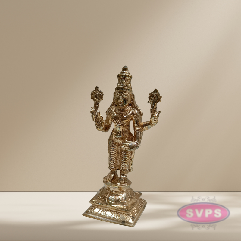 Handmade Panchaloham Dhanvanthri Perumal Statue