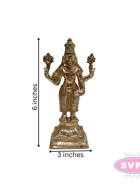 Handmade Panchaloham Dhanvanthri Perumal Statue