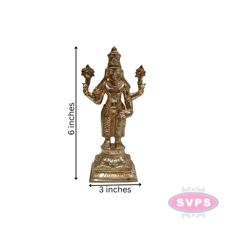 Handmade Panchaloham Dhanvanthri Perumal Statue