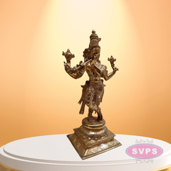 Handmade Panchaloham Lord Krishna Idol for Temple / 18 inches