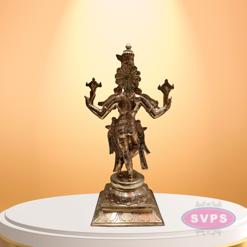 Handmade Panchaloham Lord Krishna Idol for Temple / 18 inches
