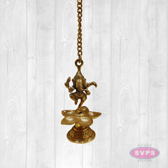 Brass Dancing Gaesha 5 Face Lamp