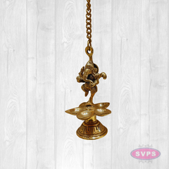 Brass Dancing Gaesha 5 Face Lamp