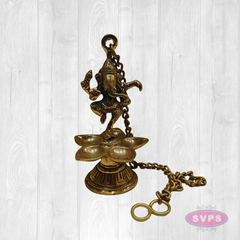 Brass Dancing Gaesha 5 Face Lamp