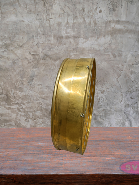 Traditional Brass Jalladai – 8” Fixed Mesh Flour Sieve
