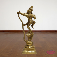 Brass Dancing Kalinga Krishna Statue – Traditional Pooja Idol