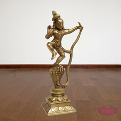 Brass Dancing Kalinga Krishna Statue – Traditional Pooja Idol
