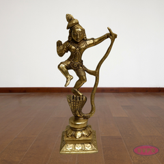 Brass Dancing Kalinga Krishna Statue – Traditional Pooja Idol
