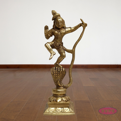 Brass Dancing Kalinga Krishna Statue – Traditional Pooja Idol