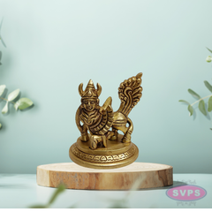 Brass Kamadhenu Idol – Sacred Hindu Cow Goddess Statue