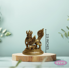 Brass Kamadhenu Idol – Sacred Hindu Cow Goddess Statue