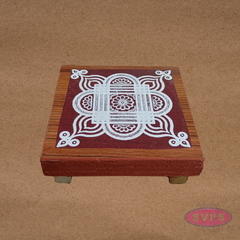 Auspicious Wooden Manai / Chowki for Pooja & Idol Placement