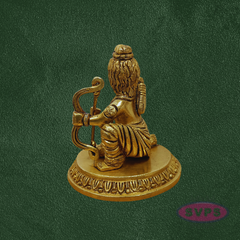 Handcrafted Brass Bala Rama Idol with Bow (Dhanush) – Child Lord Rama Vigraham for Home Pooja & Spiritual Decor