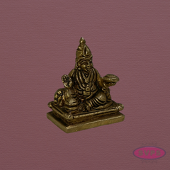 Antique Finish Brass Kubera Idol – God of Wealth