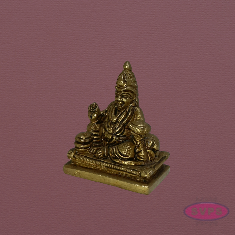 Antique Finish Brass Kubera Idol – God of Wealth
