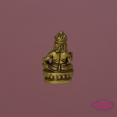 Handcrafted Brass Lord Kubera Idol for Prosperity