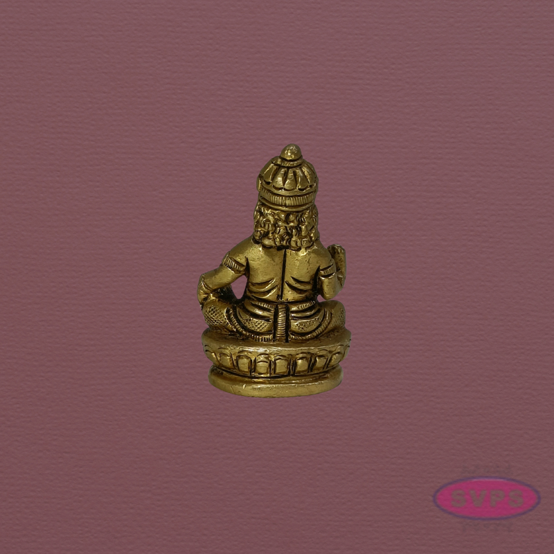Handcrafted Brass Lord Kubera Idol for Prosperity