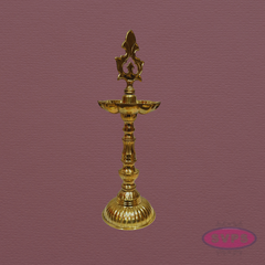 Brass Kuthu Vilakku 11 Inches – Traditional Standing Pooja Lamp