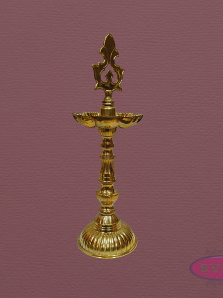 Brass Kuthu Vilakku 11 Inches – Traditional Standing Pooja Lamp
