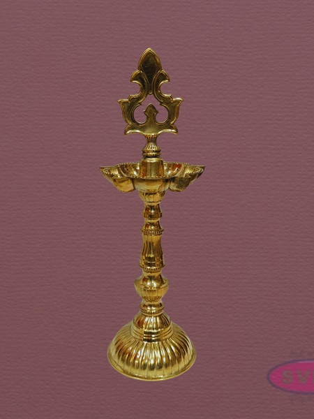 Brass Kuthu Vilakku 11 Inches – Traditional Standing Pooja Lamp