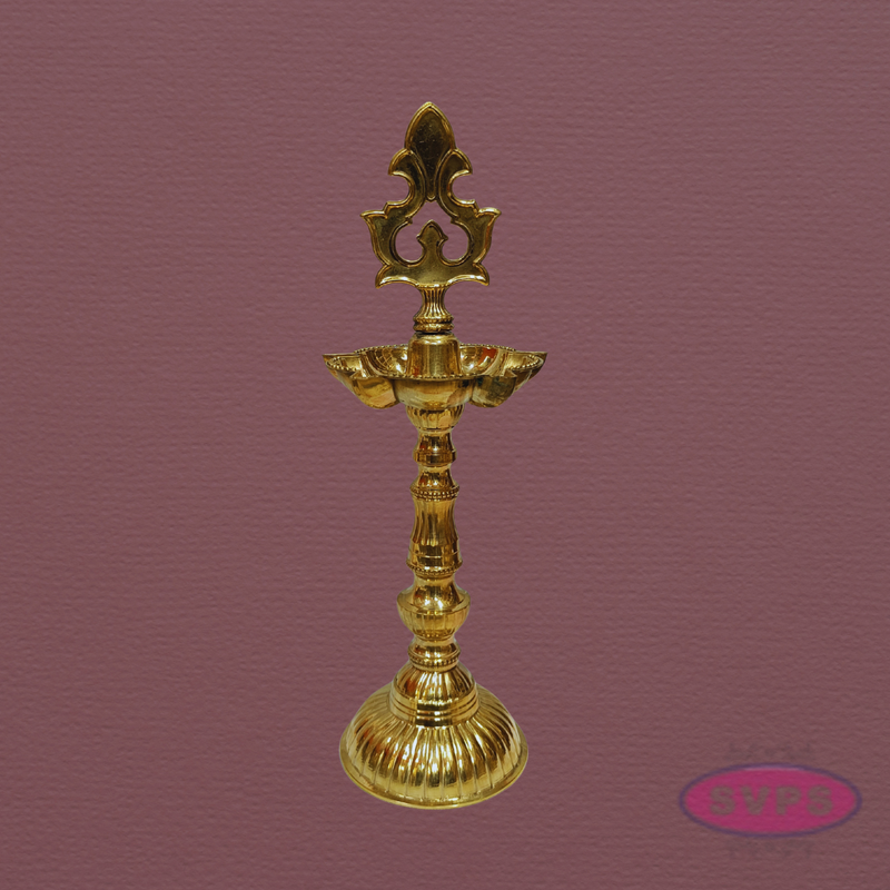 Brass Kuthu Vilakku 11 Inches – Traditional Standing Pooja Lamp