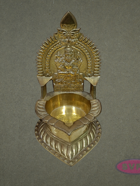 Goddess Kamakshi Brass Vilakku – Temple Style Deepam