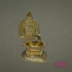 Goddess Kamakshi Brass Vilakku – Temple Style Deepam