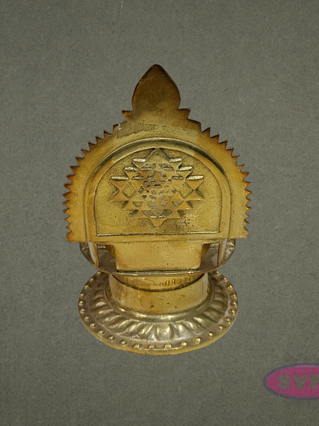 Goddess Kamakshi Brass Vilakku – Temple Style Deepam